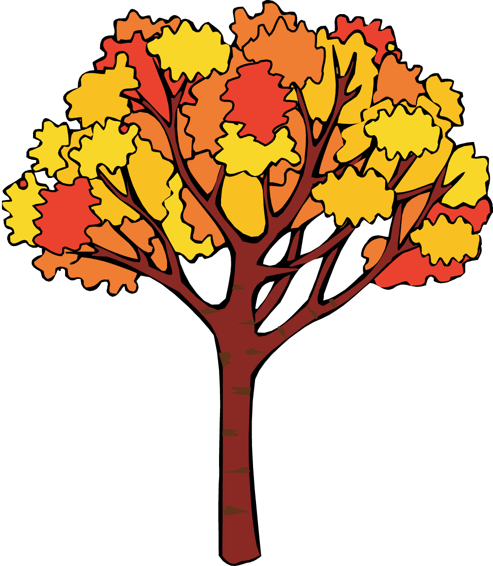 Fall Tree Clip Art - First Day Of Autumn (1015x1164)