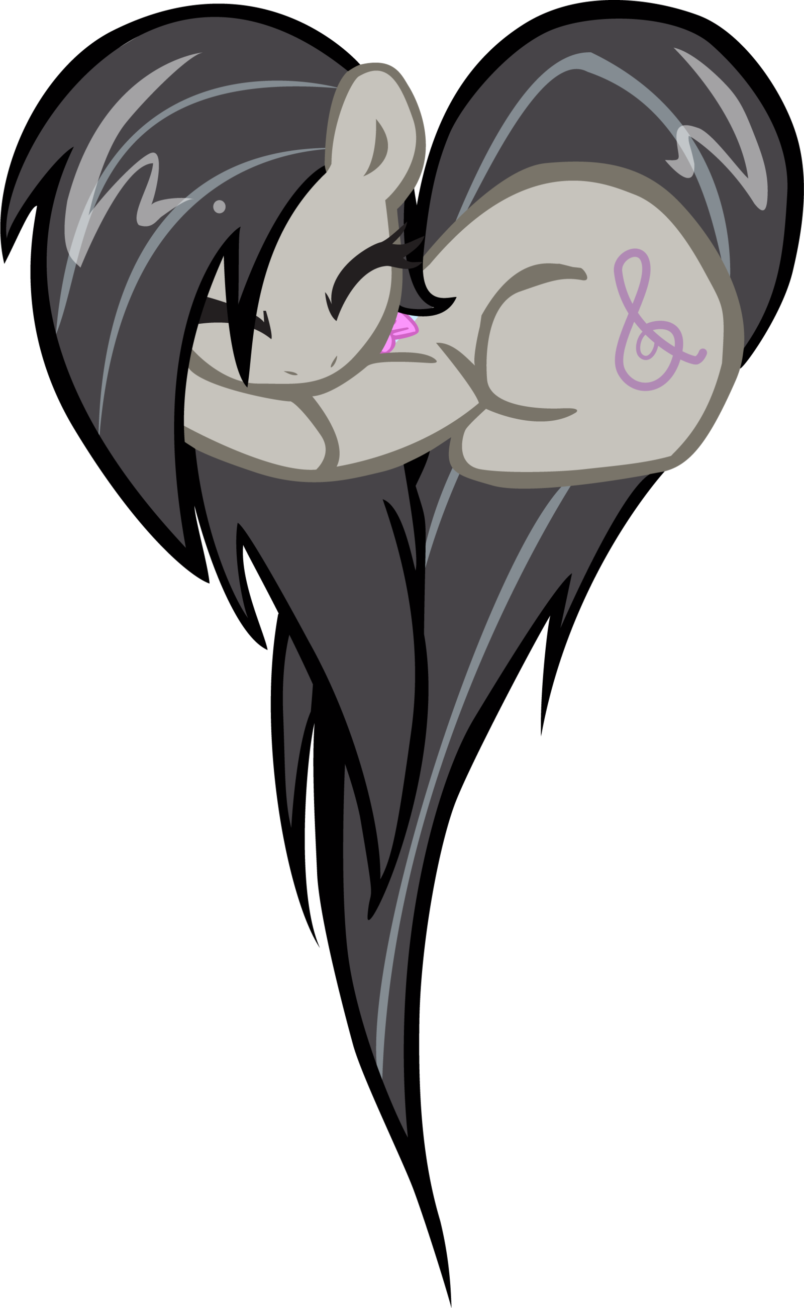 Octavia Heart Pony By Pyrestriker - Mi Little Pony Hearts (1600x2602)