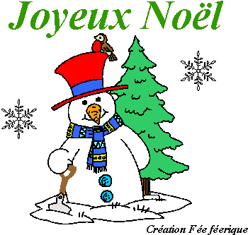 14 Kb - Sapin Et Bonhomme De Neige (384x384)