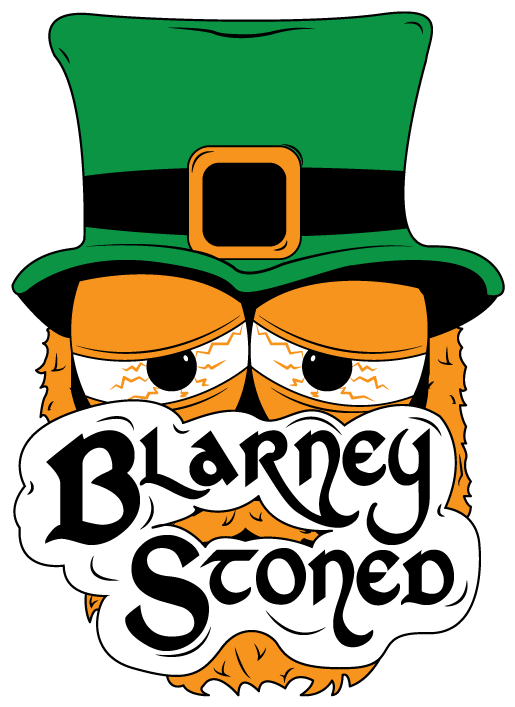 Blarney Stoned Irish Stoner Humor Funny Weed Pot St - Cartoon (796x736)