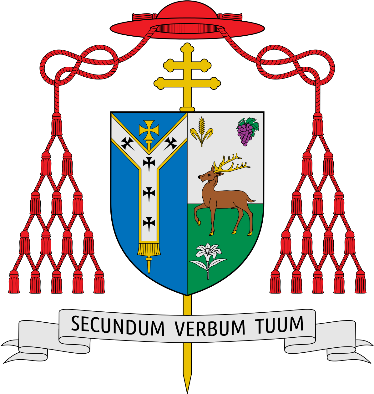 Cardinal Burke Coat Of Arms (1200x1267)