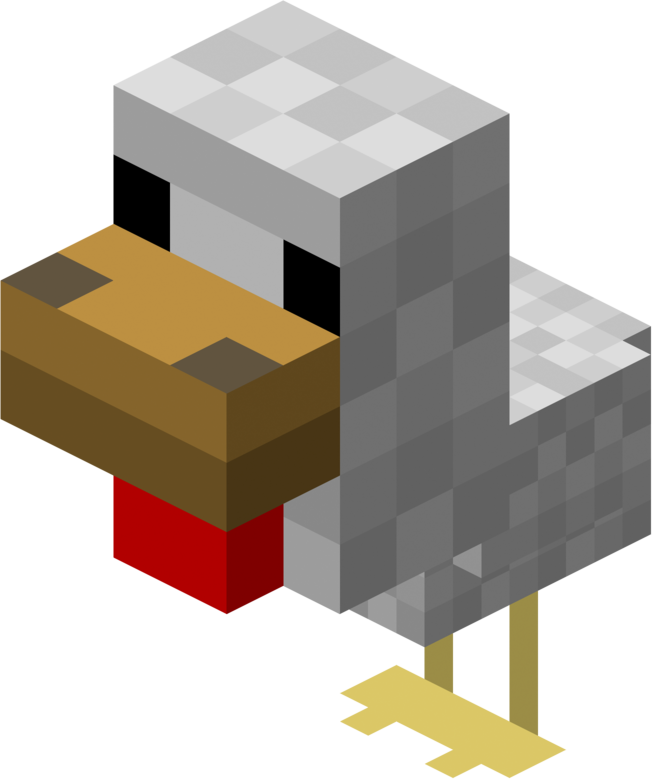 Baby Chicken - Minecraft Chicken (652x779)