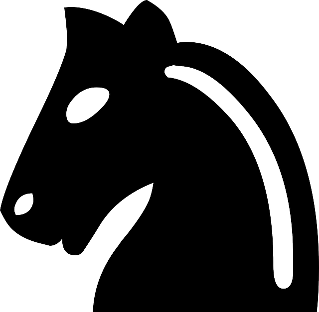 Piece Knight, Black, Chess, Figure, Game, Play, Piece - Chess Pieces Knight Png (640x627)