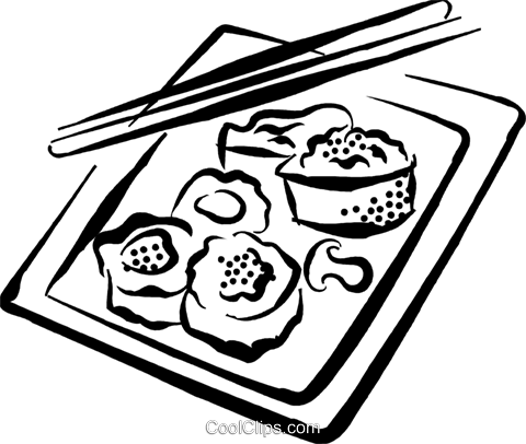 Sushi Royalty Free Vector Clip Art Illustration - Sushi Png Vector (480x406)