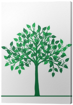 Cuadro En Lienzo Ilustración De Un Árbol Verde • Pixers® - Black Tree (400x400)