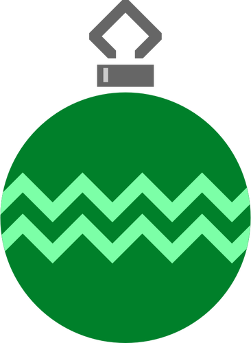 Adorno De Árbol Verde Simple - Bolas De Navidad Para Colorear (366x500)