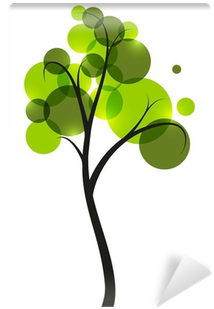 Fotomural Árbol Verde Sobre Fondo Blanco • Pixers® - Fotomural Árbol Verde Sobre Fondo Blanco • Pixers® (400x400)