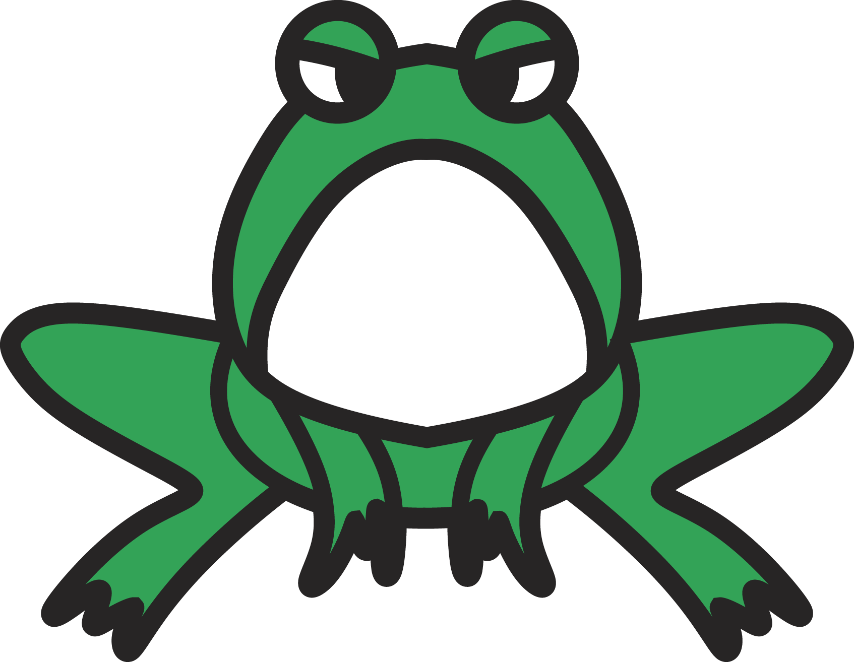 Sapo Rana De Árbol Verde Clip Art - Sapo Rana De Árbol Verde Clip Art (1694x1314)