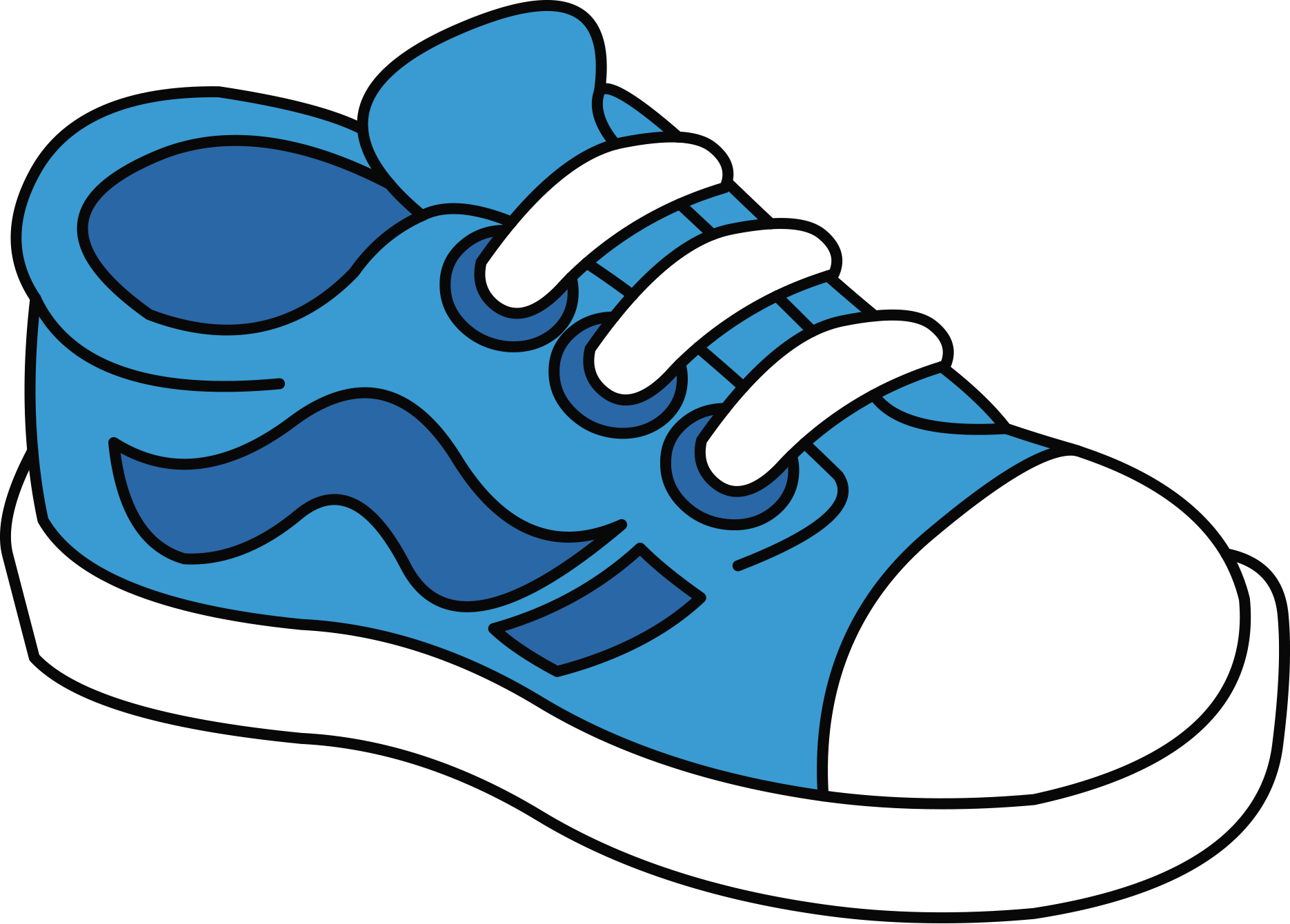 *✿**✿*tenis*✿**✿* - Blue Shoe Clipart (1870x1340)