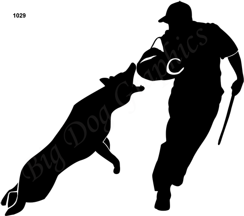 German Shepherd Schutzhund Silhouette (500x449)