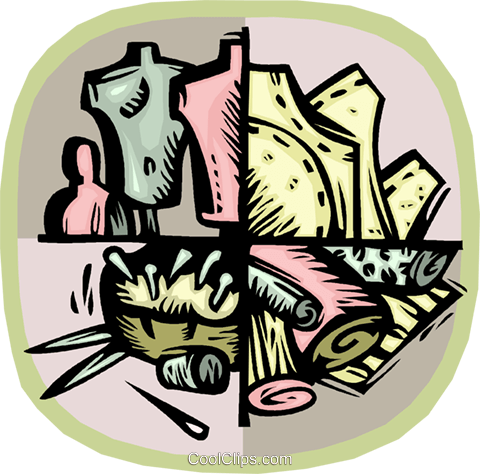 Fashion Industry Royalty Free Vector Clip Art Illustration - Illustration (480x474)