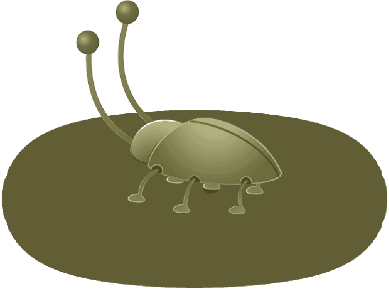 Green, Cartoon, Shadow, Antenna, Bug, Insect, Animal - Illustration (800x586)