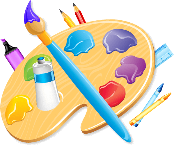 Logo Design - Art Palette Png (597x517)