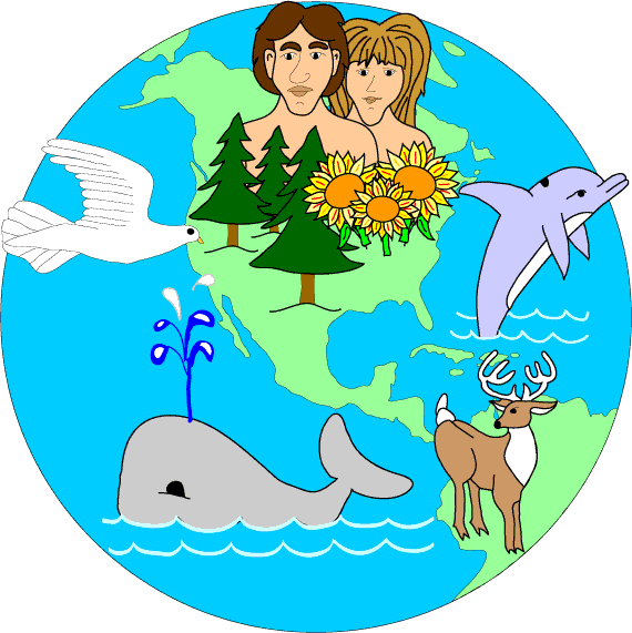 Globe Clipart Child God - Gods Creation Clipart (570x571)