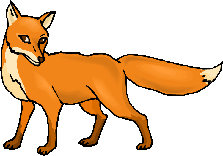 Free Fox Clipart Image - Food Chains In The Forest (750x526)