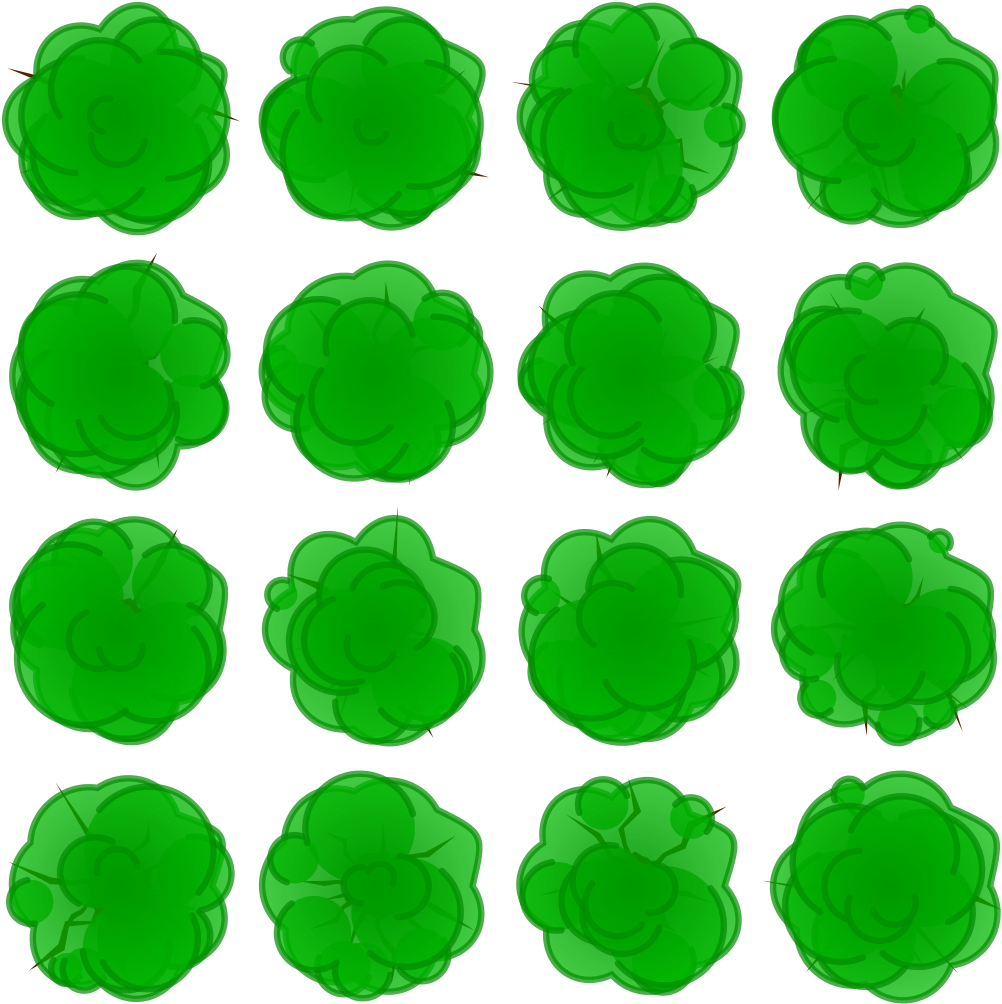 Une Planche D'arbres - Vector Pom Pom (1024x1024)