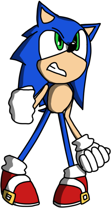 Sonic The Hedgehog [fanart] By Turkburg - Cartoon (894x894)