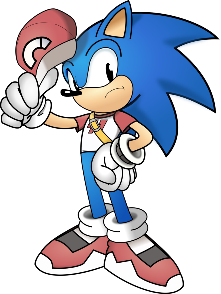 Classic Sonic The Hedgehog By Philllord - Hedgehog Transparent Svg Clip Assets Cartoon Classic (775x1031)
