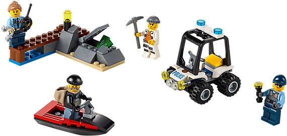 Lego City Prison Island Starter Set 60127 With Building - Lego Prison Island Starter Set (600x450)