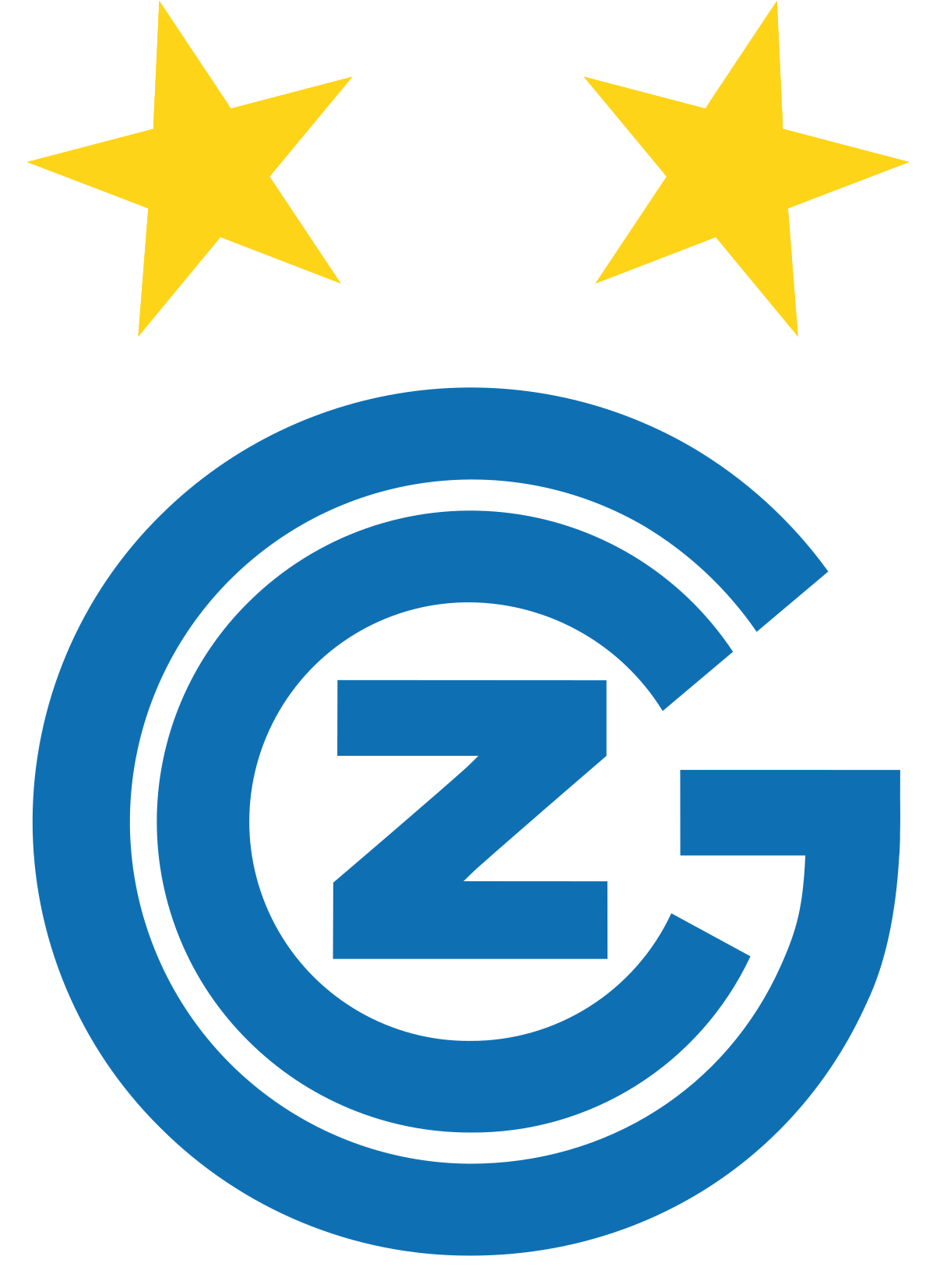 Logo Signet Mit Sterne Gelb-blau - Grasshopper Fc Logo (1200x1659)