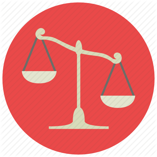 Justice Scale Icon Stock Vector 293601755 - - Scales Of Justice Icon (512x512)