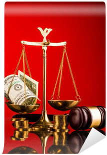 Gavel, Money , And Scales Of Justice Wall Mural • Pixers® - Justice (400x400)