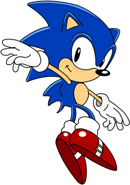 Sonic The Hedgehog Clipart Classic - Classic Sonic The Hedgehog Png (478x600)