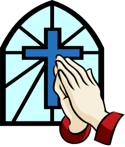Clip Art Prayer Hand (420x494)