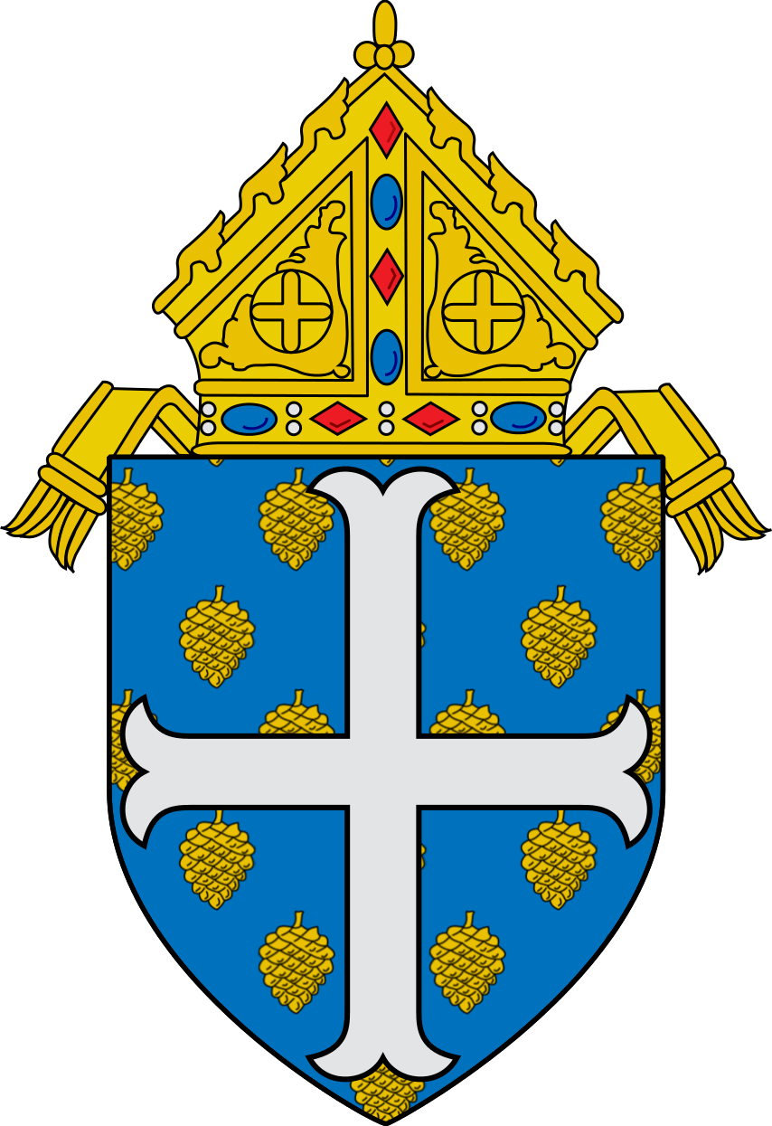 Roman Catholic Diocese Of Portland - Archdiocese Of Detroit Coat Of Arms (854x1245)