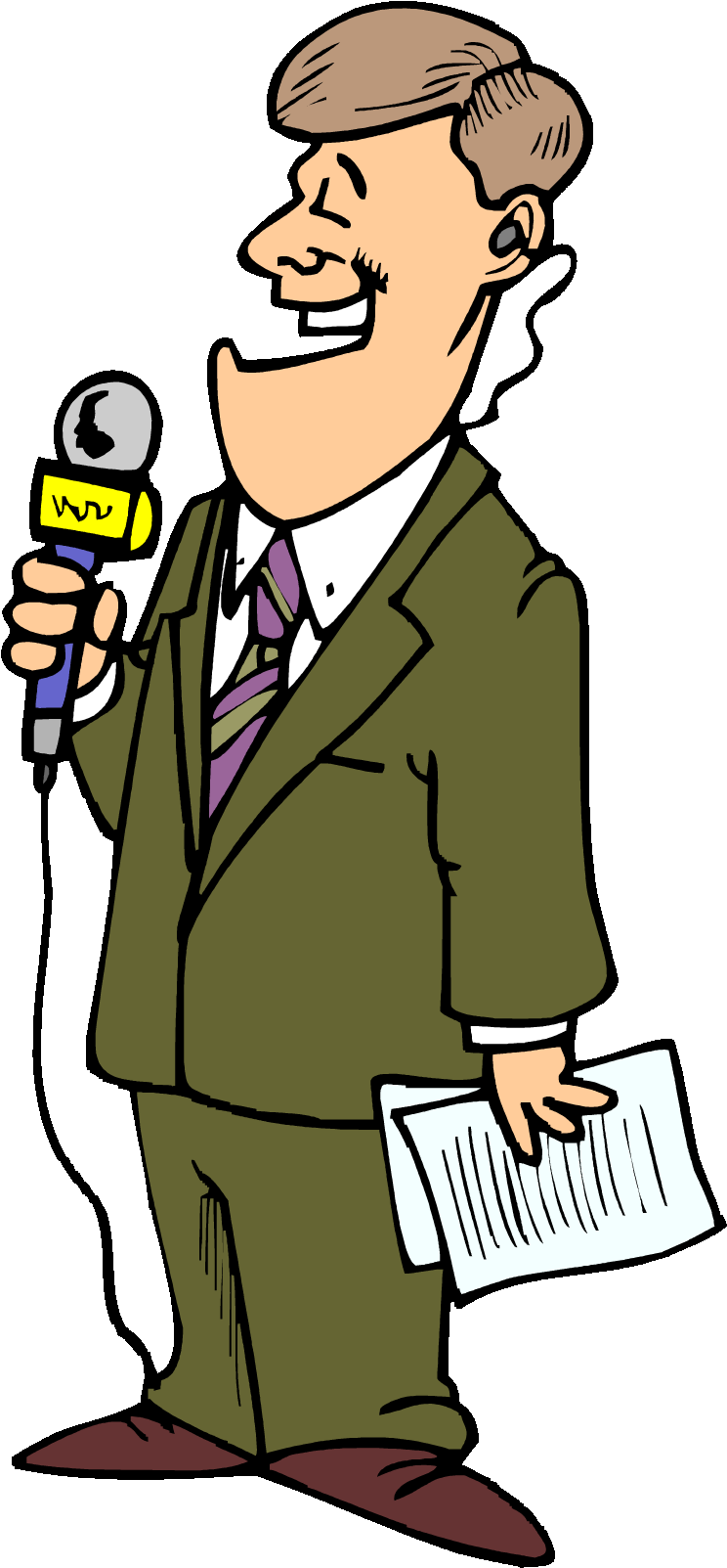 Crimefile News Needs Reporters - Cartoon Reporters (750x1614)
