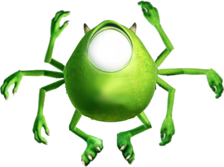 Mike Wazowski Was Made By Mrdaytin13, Who Experienced - Mike Wazowski God (442x329)