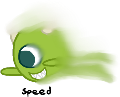 “ I Drew You A Blurry Mike Wazowski Speed ” I Love - Goldfish (500x500)