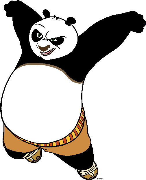 Kung Fu Panda Clip Art Images - Kung Fu Panda Coloring Pages (526x650)