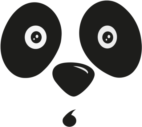 Cute Panda Cartoon Face Download - Giant Panda (470x470)