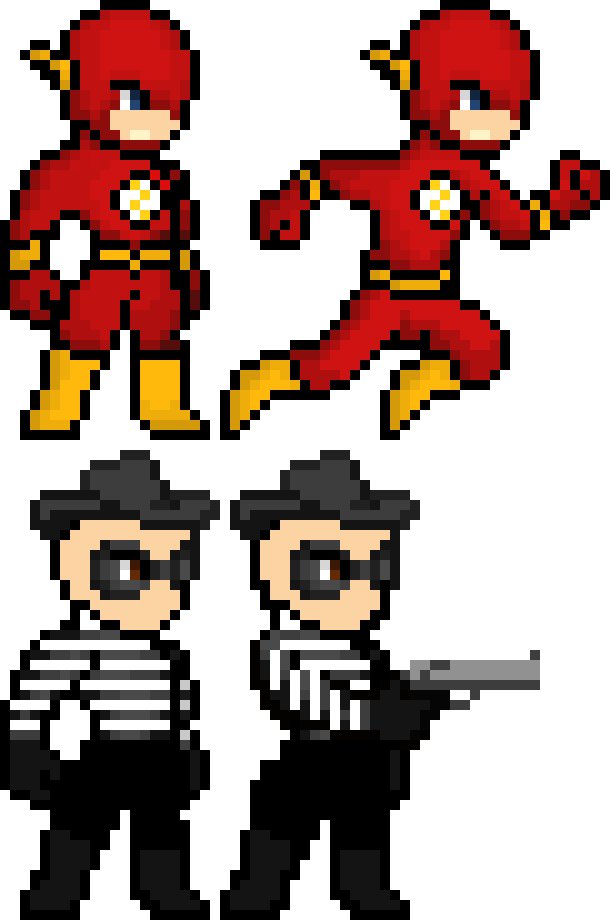 The Flash Pixel Art Collection - Flash Pixel Art (610x920)