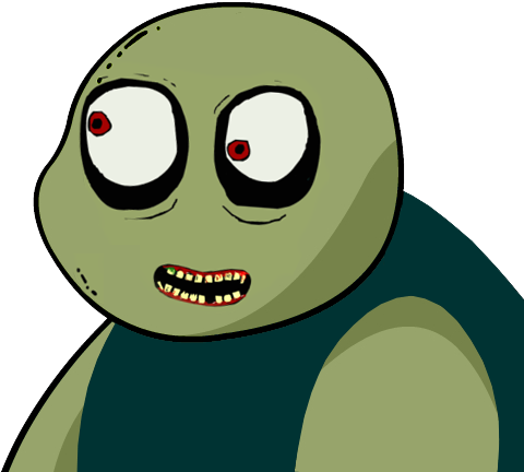 Green Vertebrate Cartoon Fictional Character - Vertebrate (480x480)