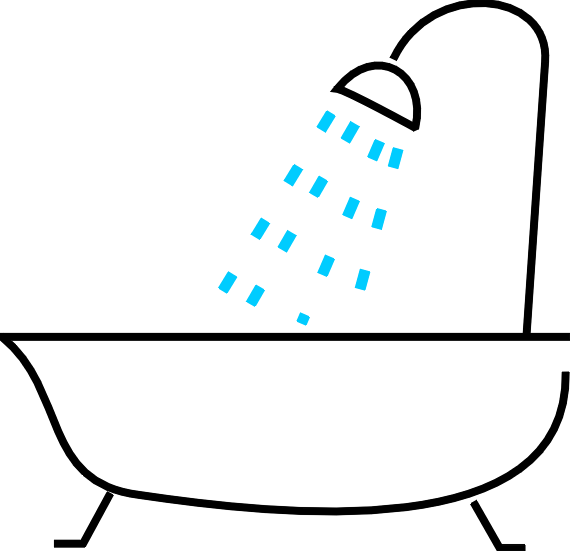 My - Cartoon Picture Of A Shower (570x551)