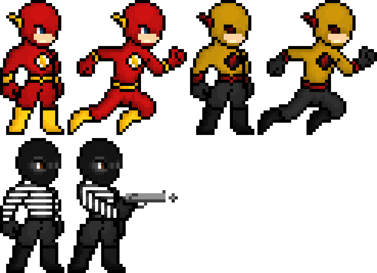 The Flash Pixel Art Collection - รูป The Flash Pixelart (1230x890)