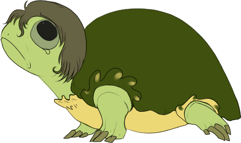 Cute Sea Turtle Cartoon - Cartoon (486x288)