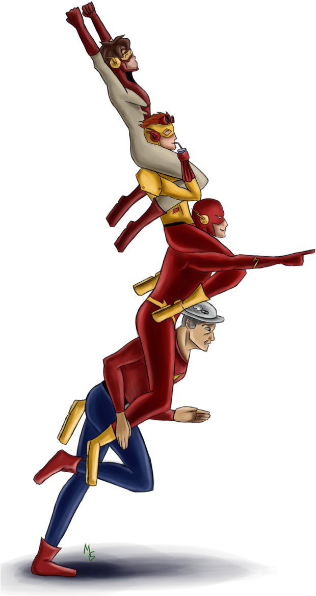 Flash Family By Green-nightingale - Flash Family Fan Art (674x1186)