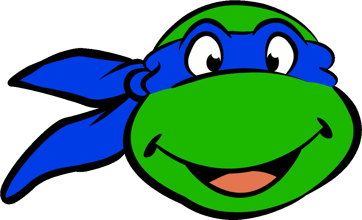 Turtles Ninja Leonardo - Teenage Mutant Ninja Turtle Face (1280x778)