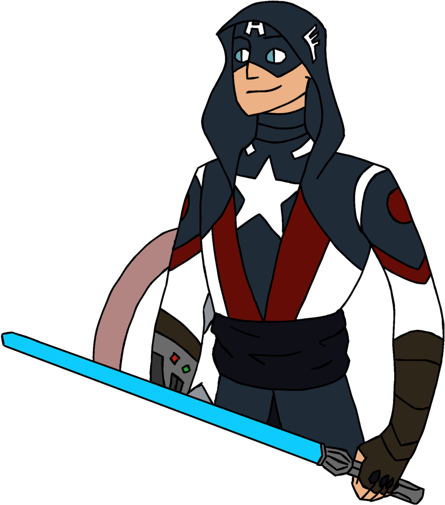 Cap The Jedi By Dragon-flash - T-shirt (1024x1036)