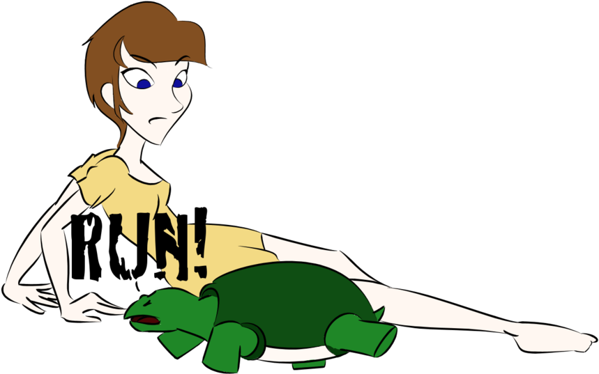 Run, Turtle, Run By Gyzmo-grim - Bundy Let's Rock (900x635)