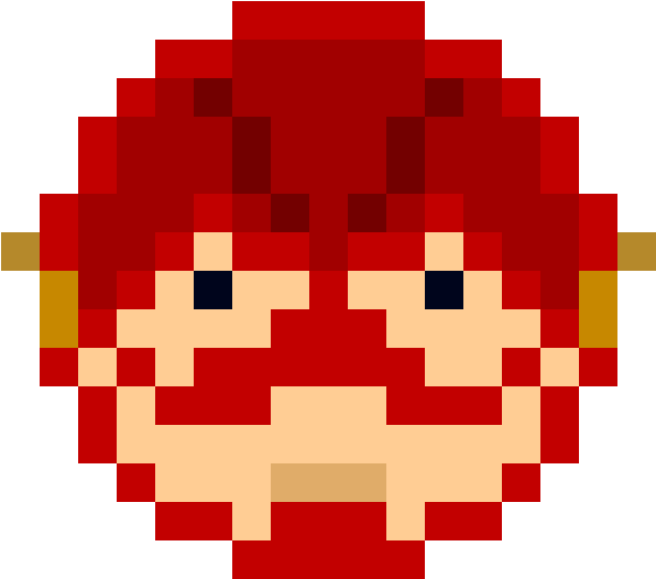 The Flash Head By Agard80-bit - Super Mario World Boo (1190x1120)