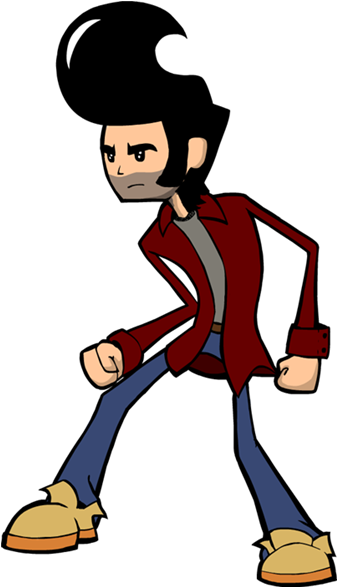 He's Basically An Updated Version Of The Character - Flash Cartoon Character (386x632)