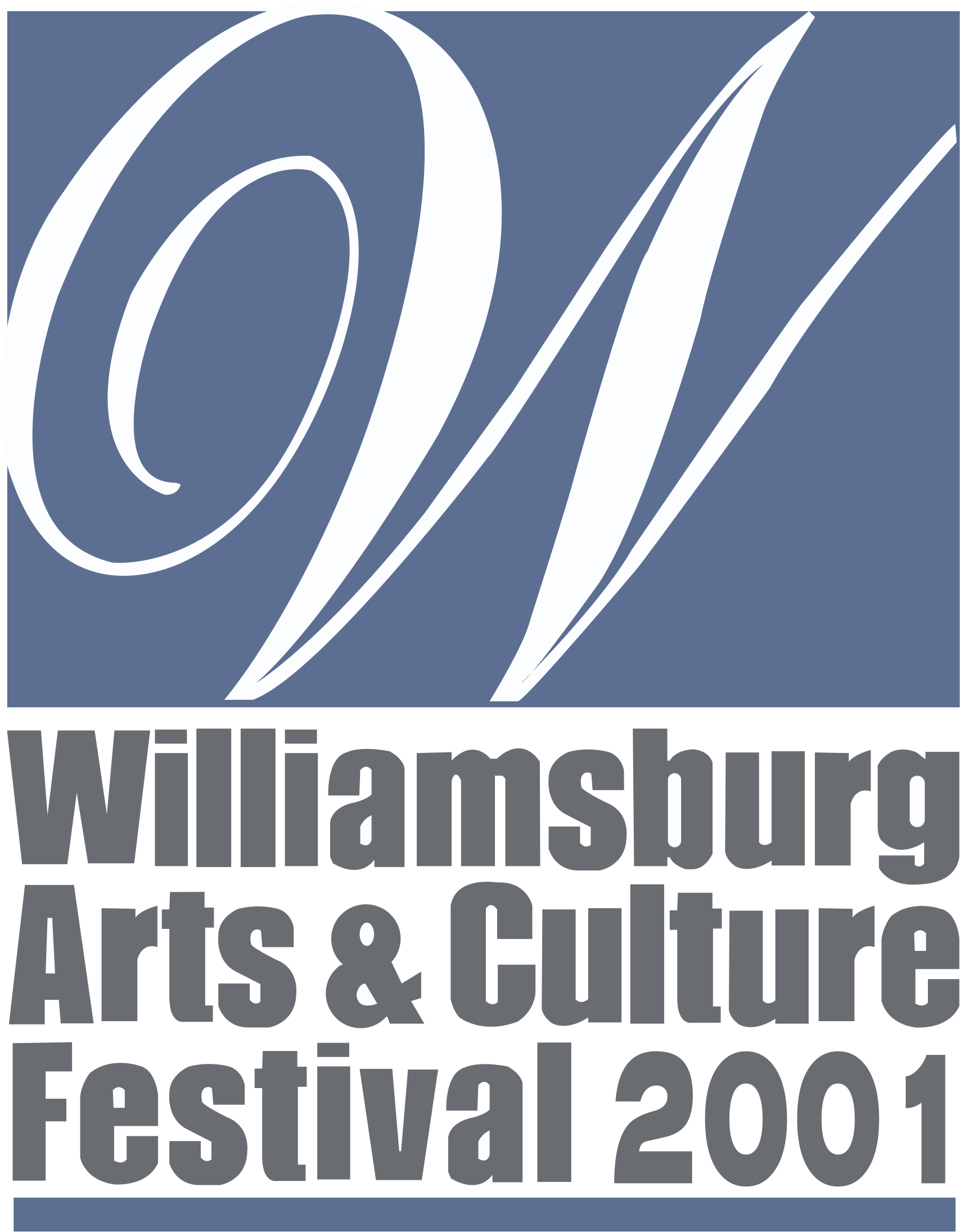 Williamsburg Art & Cultural Festival Logo Black And - Transparency (2400x2400)