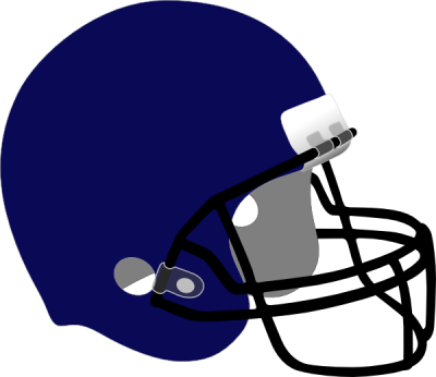 Football Helmet Clip Art Images Free - Dark Blue Football Helmet (400x346)