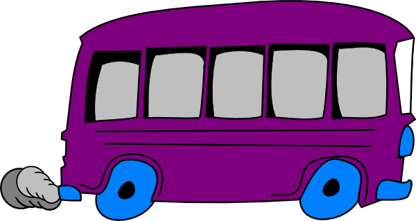 Smoke Clipart Bus - Bus Clip Art (600x319)