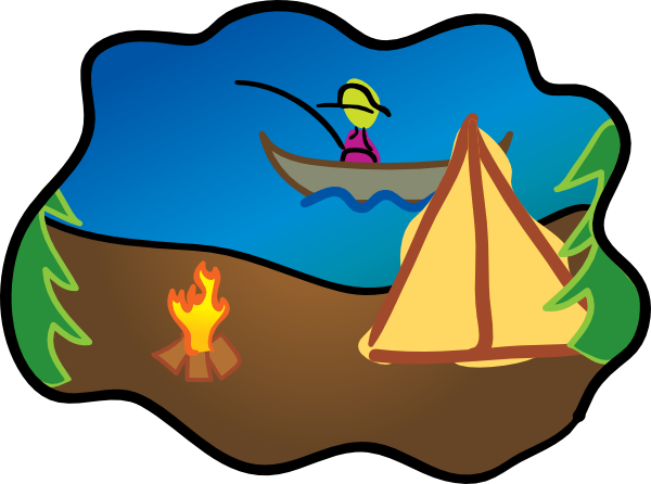 Camping Clip Art At Clker Clipartall - Campsite (600x446)