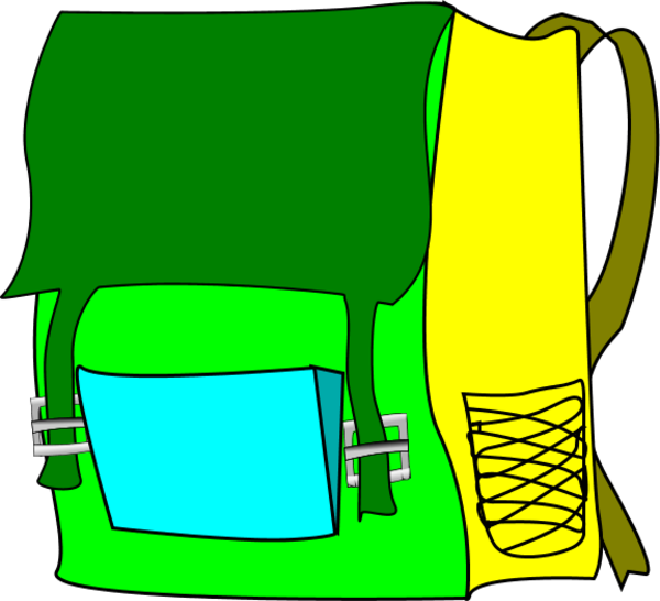 School Bag Vector Clip Art - Backpack (600x546)